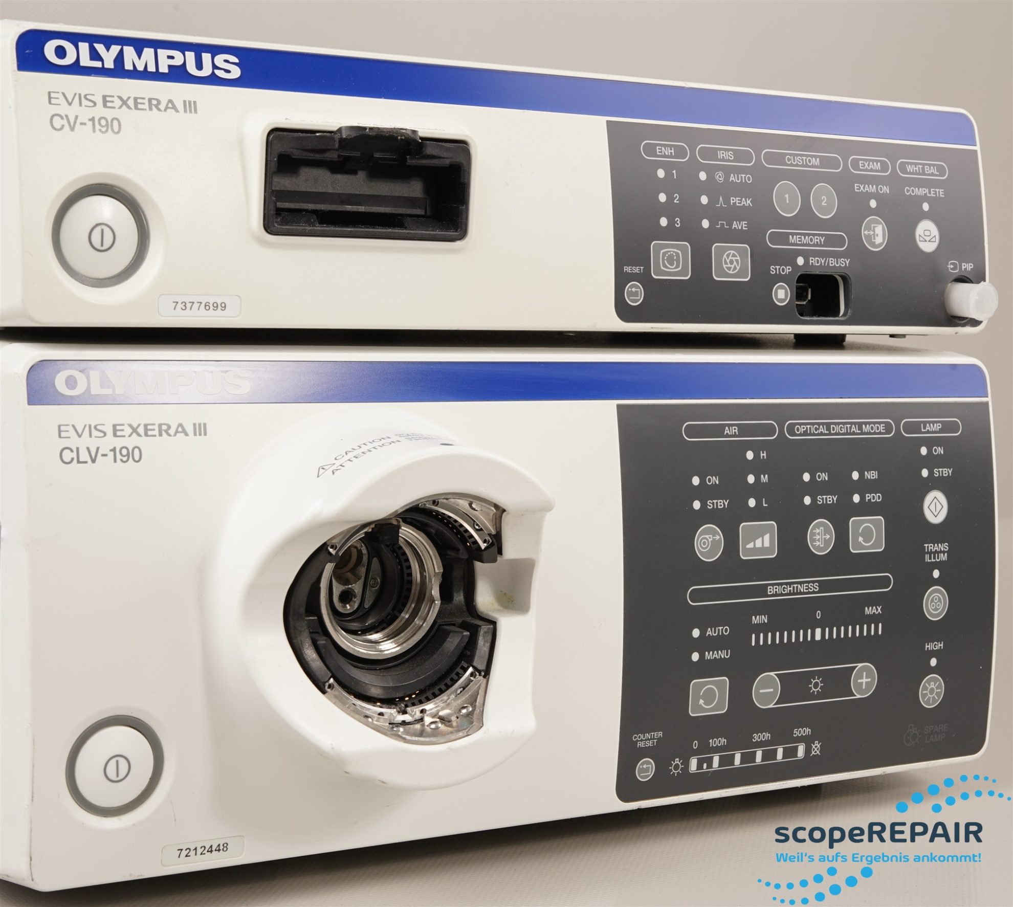 Olympus Evis Exera III CV190 / CLV190 scopeREPAIR GmbH