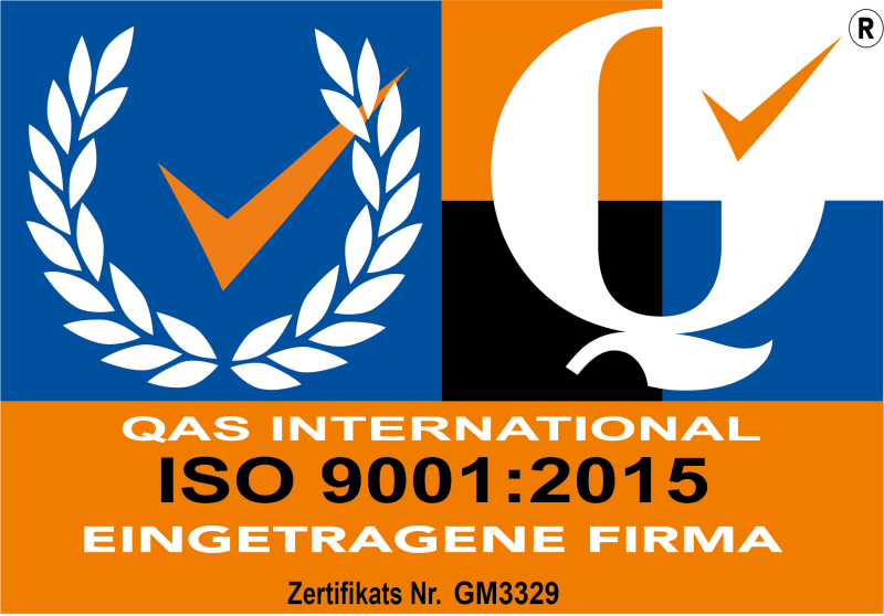 DIN ISO 9001:2015 certificate